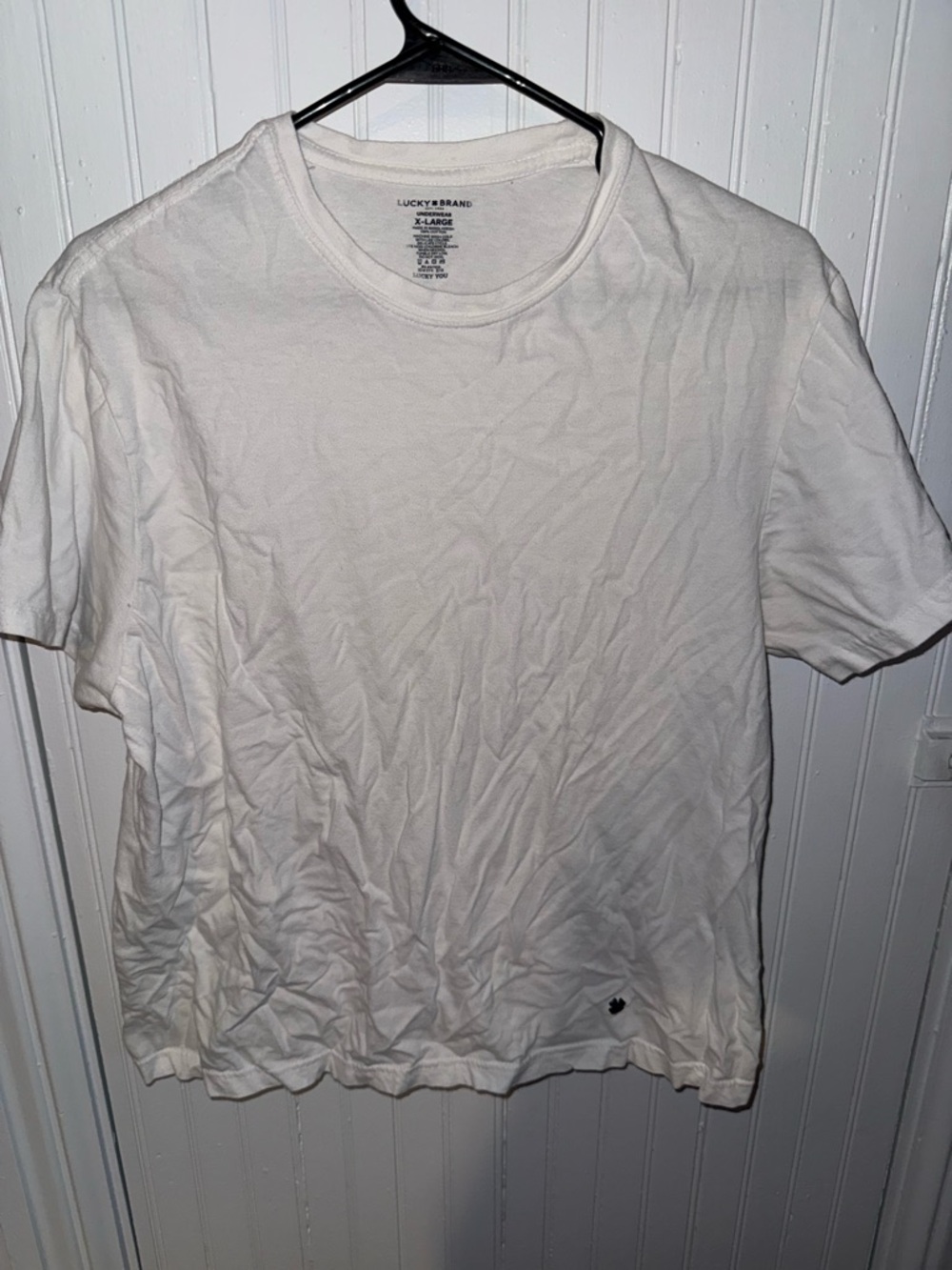 Lucky Brand Cream Short Sleeve Crew Tee